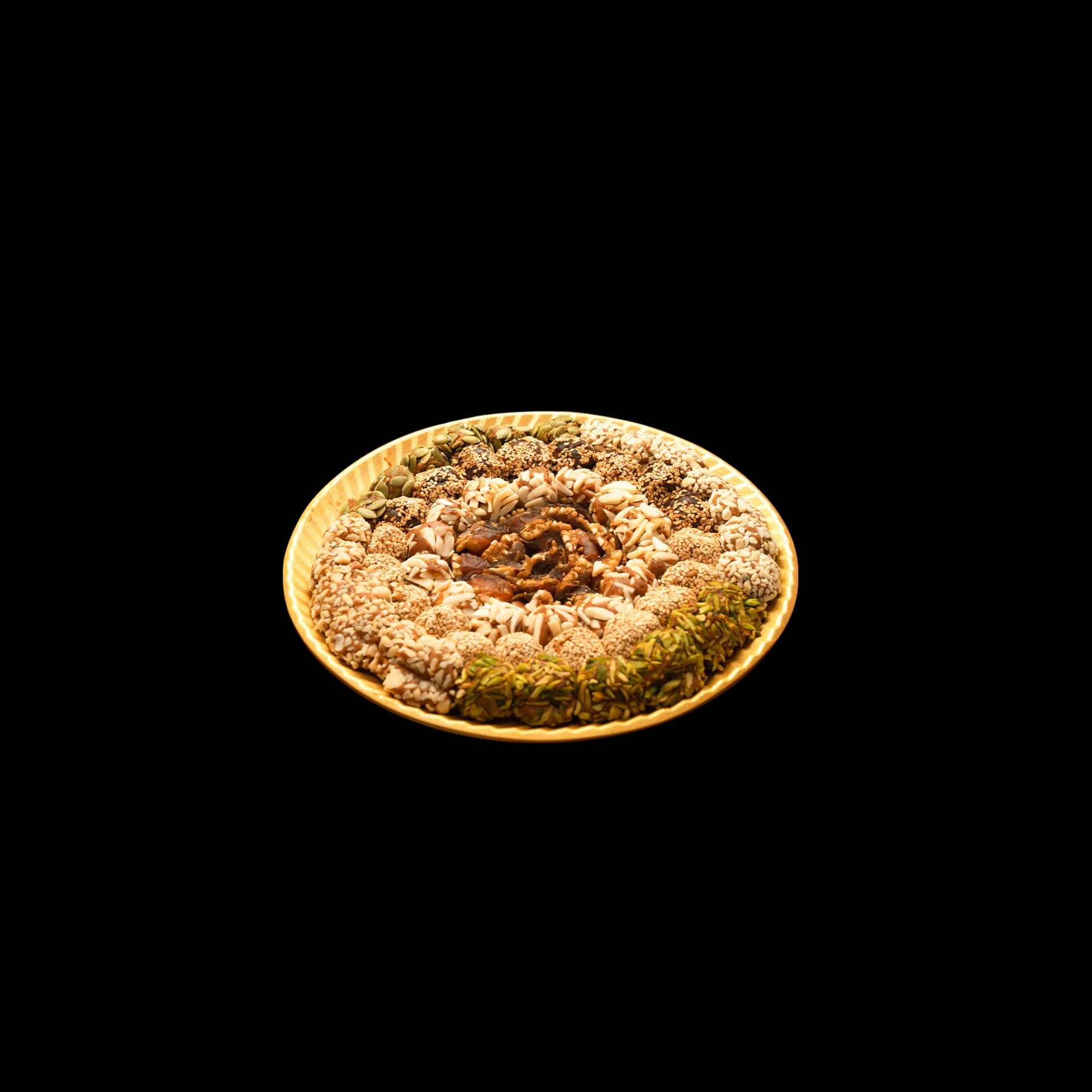 طبق تمر بالمكسرات - 1